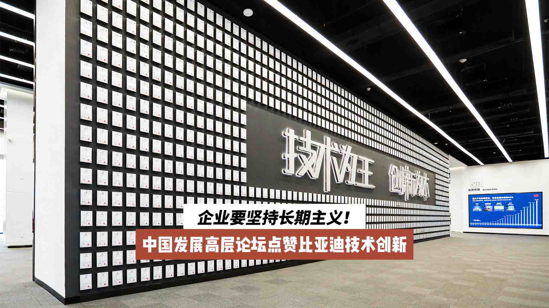 企业要坚持长期主义！中国发展高层论坛点赞比亚迪技术创新