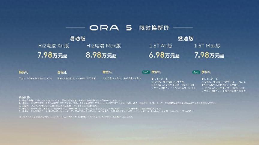 归本溯元守正创新 长城欧拉5多动力版本重磅上市 限时换新价6.98万元起