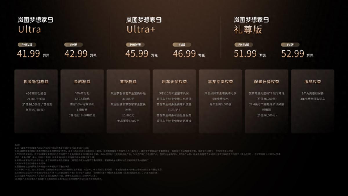 41.99万起！岚图梦想家9上市：全系全域L3级架构设计+虎踞底盘P