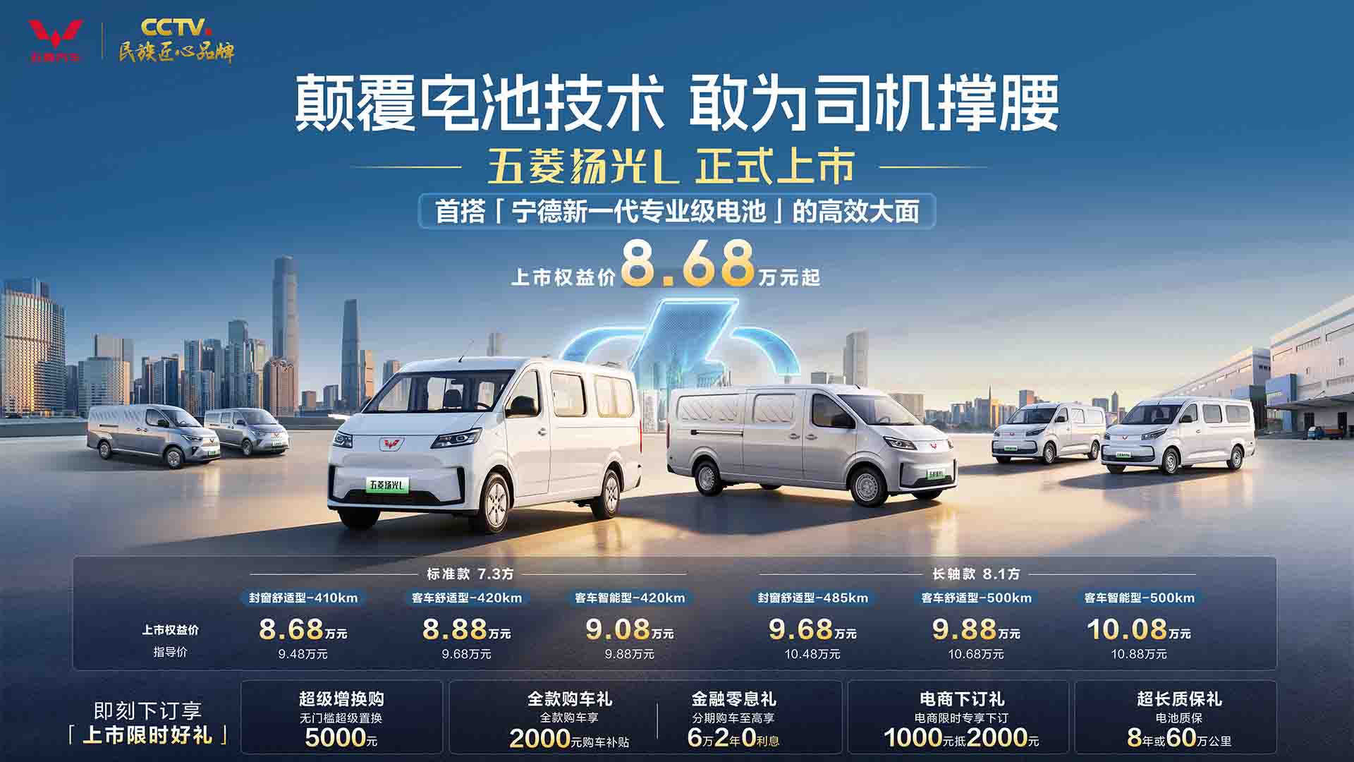 五菱扬光家族第20万台暨首批五菱扬光L下线，上市权益价8.68万元起