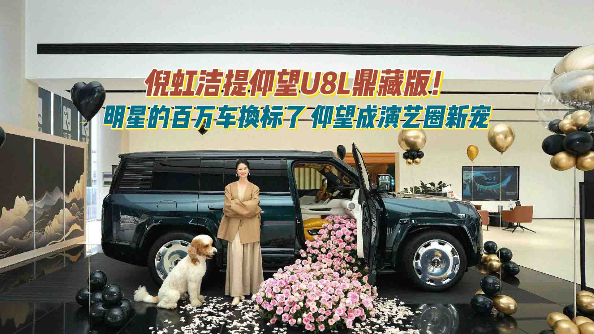 倪虹洁提仰望U8L鼎藏版！明星的百万车换标了，仰望成演艺圈新宠